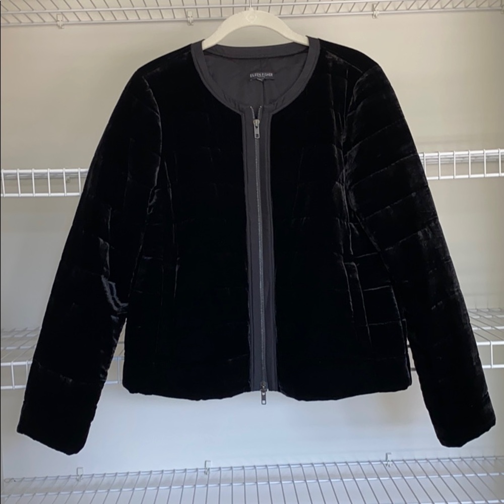 Eileen Fisher velvet jacket